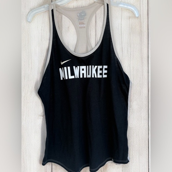Milwaukee Bucks Nike Women's City Edition Racer Back Tank Basketball Sporty - Picture 4 of 10